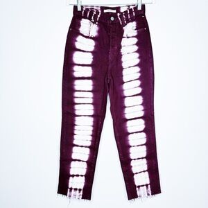 Pacsun - Burgundy Tie Dye Jeans